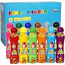 bingo商品 Amazon.com: Yuanhe Bingo Daubers Dot Markers - 3 oz Paint